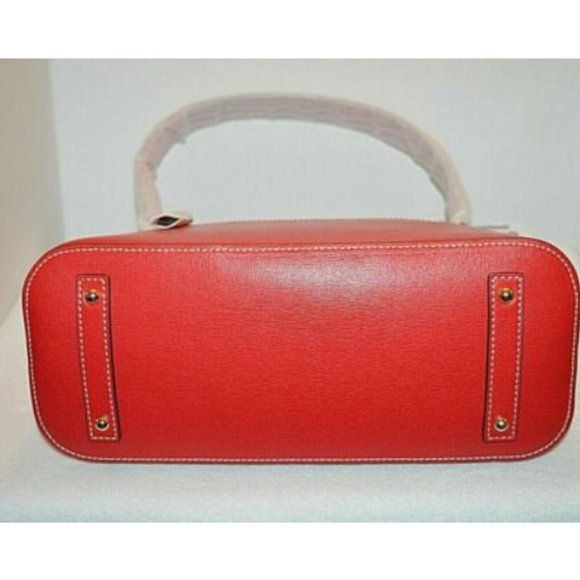 Dooney & Bourke Saffiano Italian Leather Red Bag - Picture 7 of 11